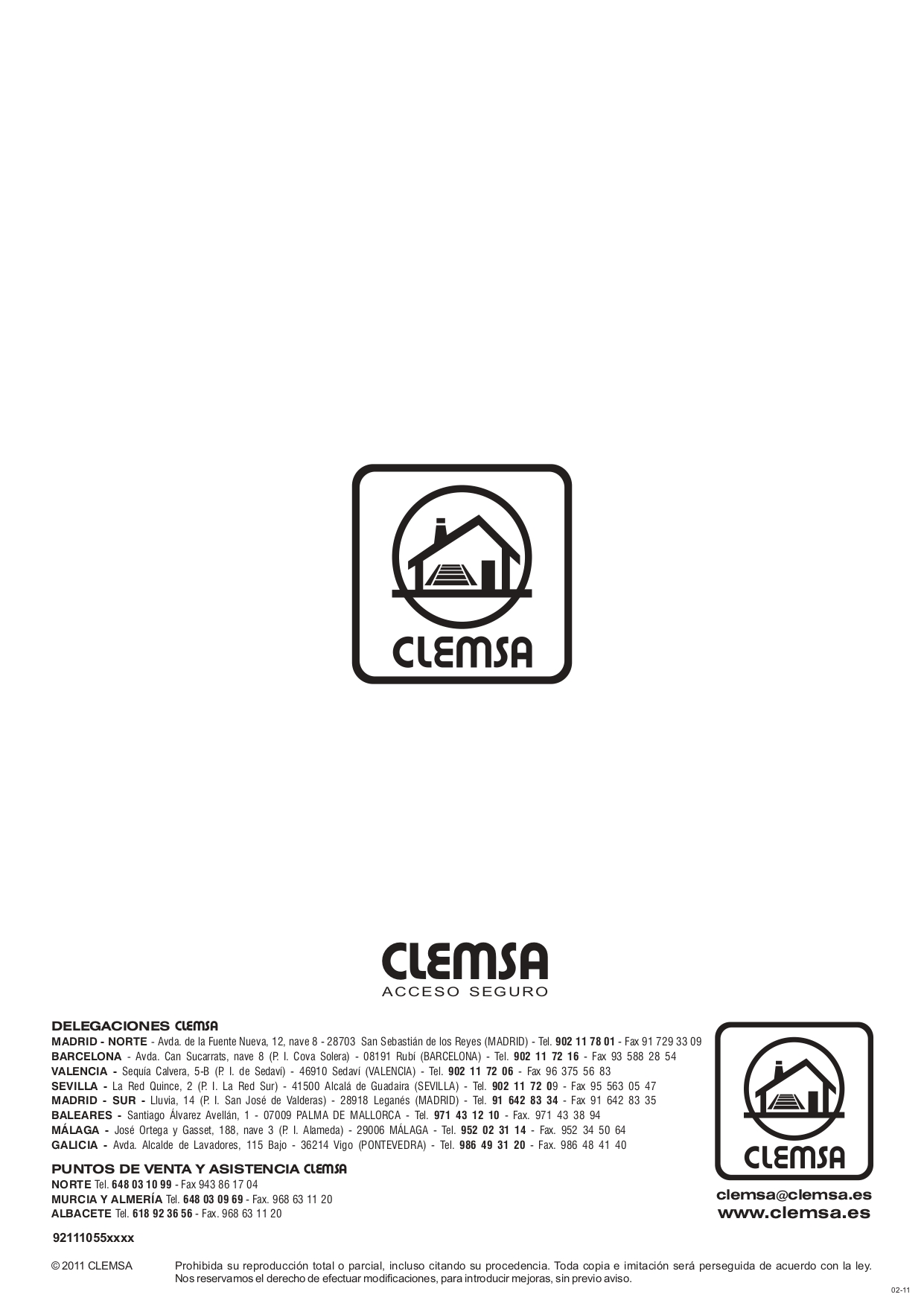 Mando garaje compatible CLEMSA MT2 MT-2 TRINARY - Ferreteria Fersanz
