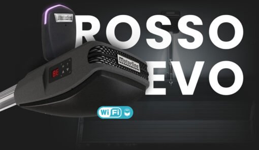 motorline rosso evo motor puerta seccional de garaje compatible wifi mconnect link
