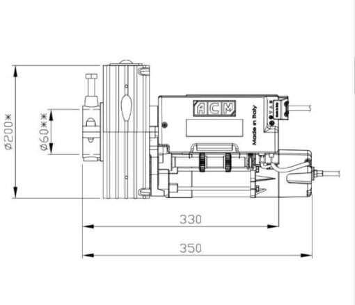 ACM Titan 170K Motor para puerta enrollable 2