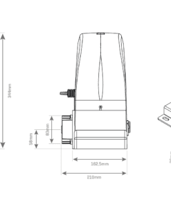 Kit Motorline OL1500 motor puerta corredera