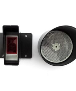 Kit fotocélula de reflexion con espejo y protecciones metal 7
