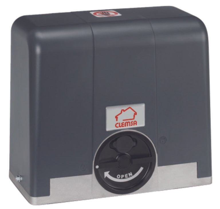 Mini kit motor puerta corredera Clemsa AC562N para puertas hasta 600kg.