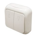 Pulsador motor persiana de superficie eco blanco