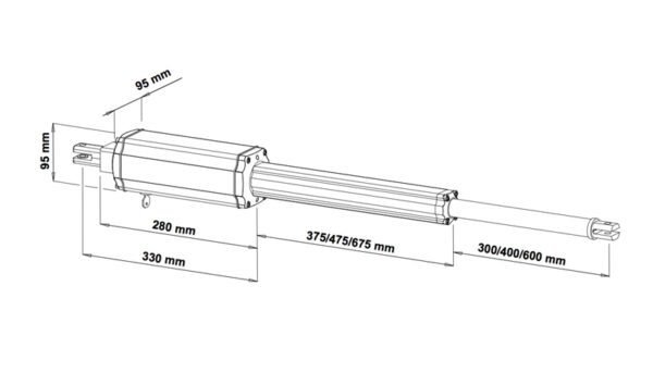 VDS PM1 Motor electromecánico cancela batiente