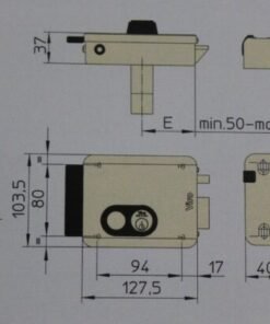 Viro V97 cerradura electrica con pulsador 3