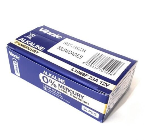 Caja 50 unidades pila 23A L1028 Vinnic