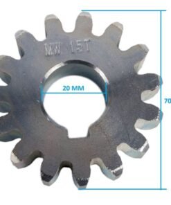 Piñón engranaje cincado motor corredera Z16 M4