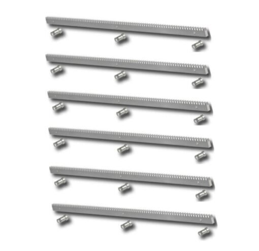 Pack 3 metros cremallera acero motor corredera 2