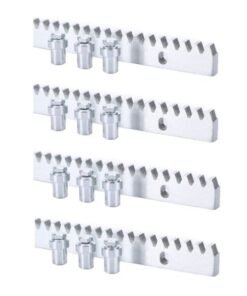 Pack 4 metros cremallera acero motor corredera