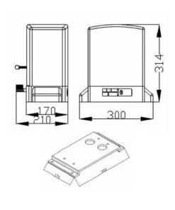Motor puerta corredera S2-230V-5 500kg 4