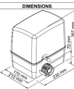 Kit motor puerta corredera SIMPLY 230v 600k