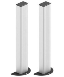 Pareja columnas aluminio 50cm para fotocélulas