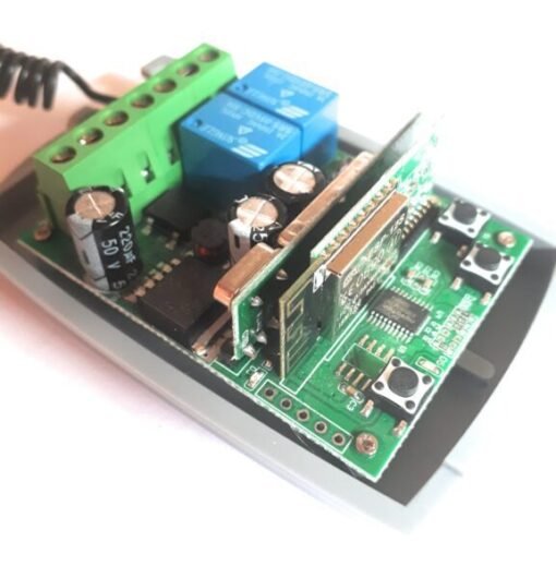Kit radio receptor WIFI de 2 canales con 2 mandos de garaje