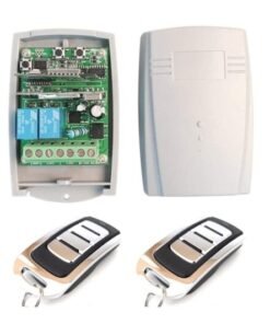 Kit radio receptor WIFI de 2 canales con 2 mandos de garaje 10