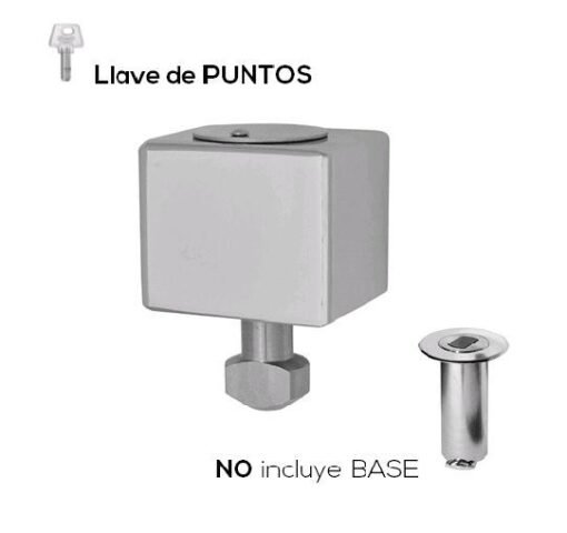 Candado seguridad cuadrado llave puntos puerta enrollable 2