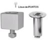 Candado seguridad cuadrado llave puntos puerta enrollable