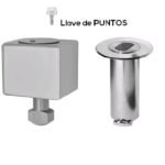 Candado seguridad cuadrado llave puntos puerta enrollable