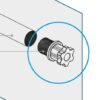 Repuesto nylon tornillo sin fin motor Motorline JAG