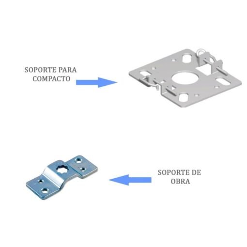 Soportes para motor tubular, soporte de obra y soporte compacto