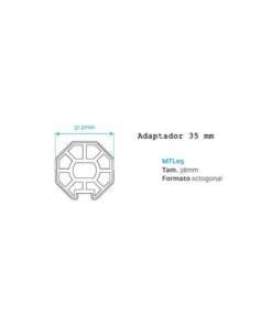adaptador motor tubular MTL05 de 35mm