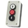 Botonera de 3 pulsadores para puertas y automatismos