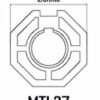 Adaptadores motor enrollable tubular MTL37 - 67mm
