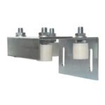 Caja grande poleas rodillos nylon motor corredera pared