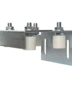 Caja grande poleas rodillos nylon motor corredera pared