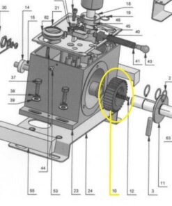 Rueda dentada nylon motor corredera Oxygen Artemis - Nyx