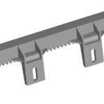 Tramo 1 metro cremallera nylon motor corredera MATIKGATE