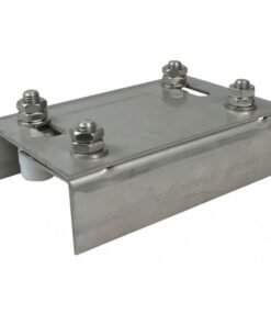 Caja mediana poleas rodillos nylon motor corredera