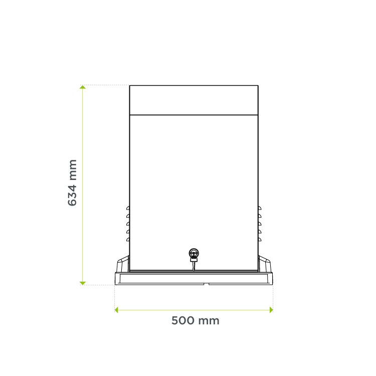 MEDIDAS Kit motor puerta corredera industrial 3000kg MATIKGATE ULTRA DIMENSIONES