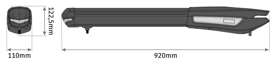 MEDIDAS MOTOR ABATIBLE MOTORLINE PERSA 400 230V
