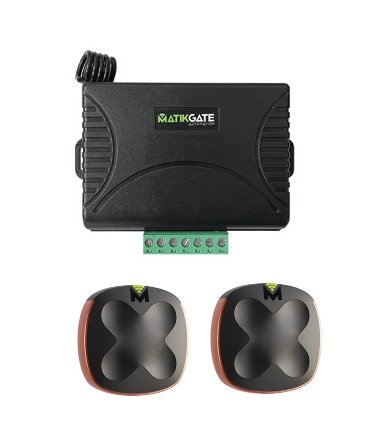 Conjunto Radio receptor + WiFi con mandos para puertas automáticas.