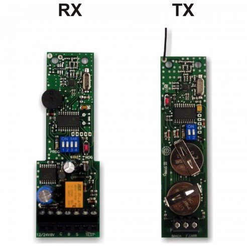 Emisor y receptor 2 canales para bandas de seguridad EMFA.