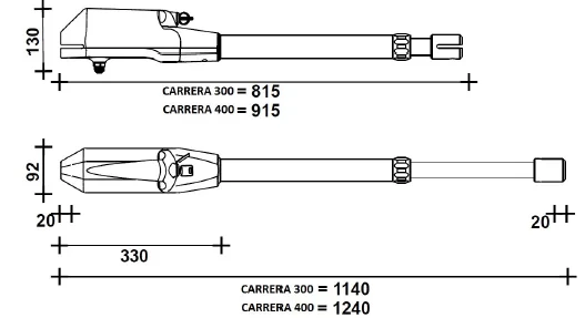Medidas de motor EMFA BAT TWO