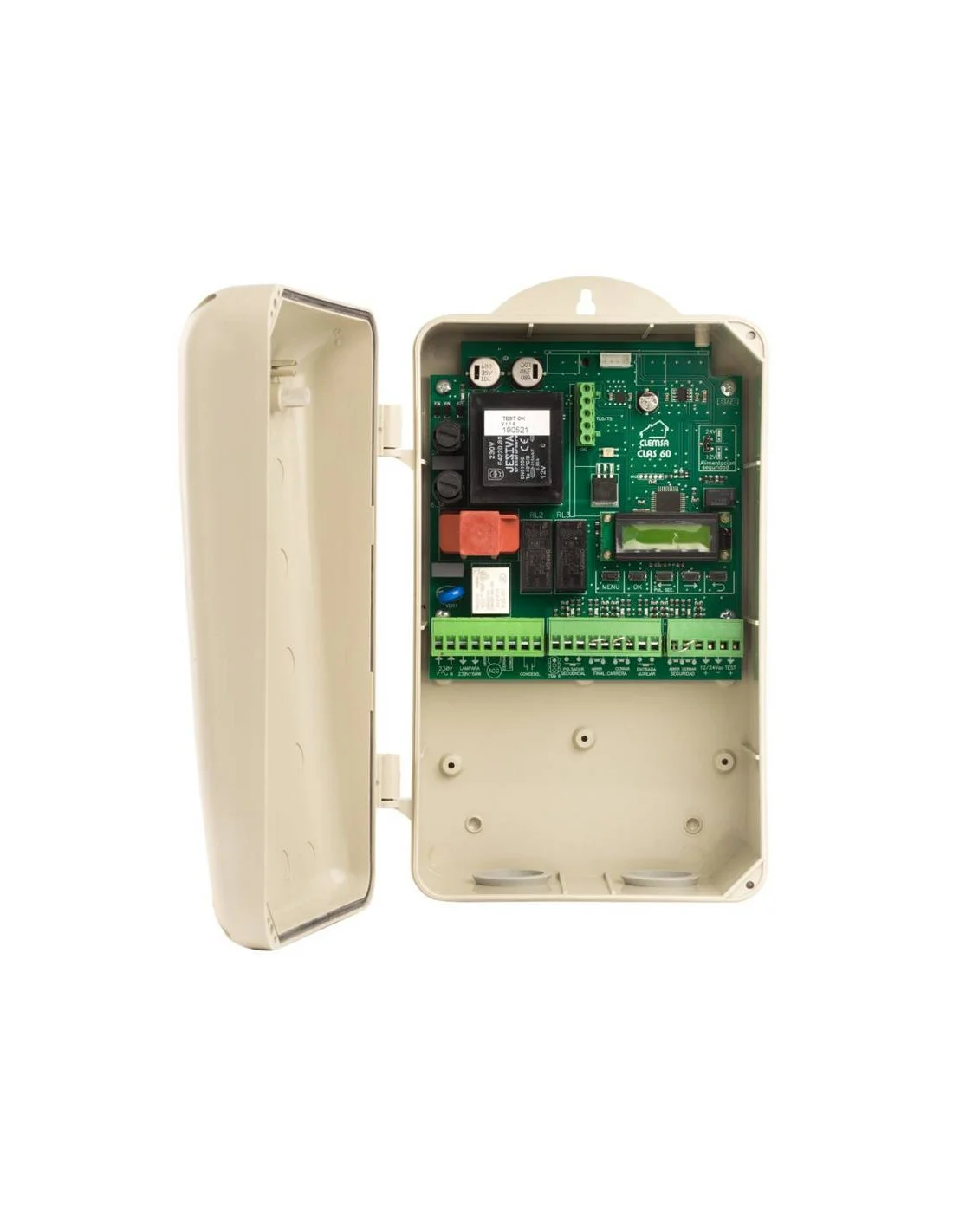 Cuadro de control Clemsa Clas 60 230v motores enrollables, correderas y basculantes