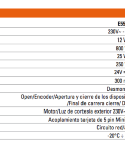 Placa de control E550 230V motor basculante FAAC GENIUS -1